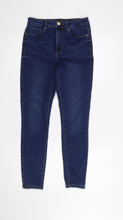 Womens UK Size S VERO MODA Slim Fit Skinny Blue Jeans