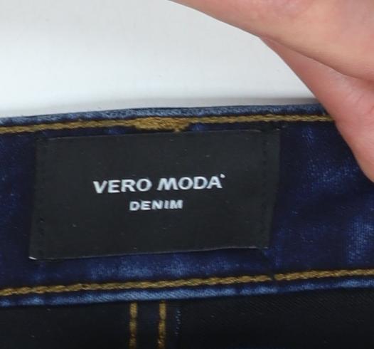 Womens UK Size S VERO MODA Slim Fit Skinny Blue Jeans