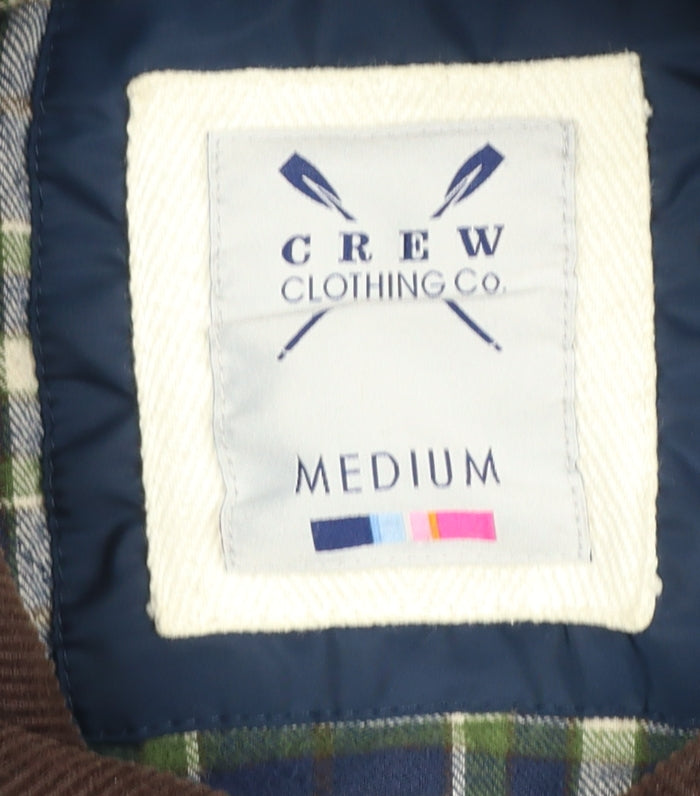 Mens UK Size M Crew Clothing Co. Blue Quilted Coat