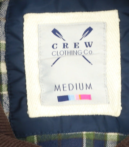 Mens UK Size M Crew Clothing Co. Blue Quilted Coat