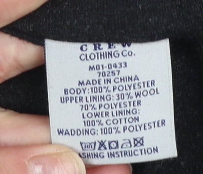 Mens UK Size M Crew Clothing Co. Blue Quilted Coat