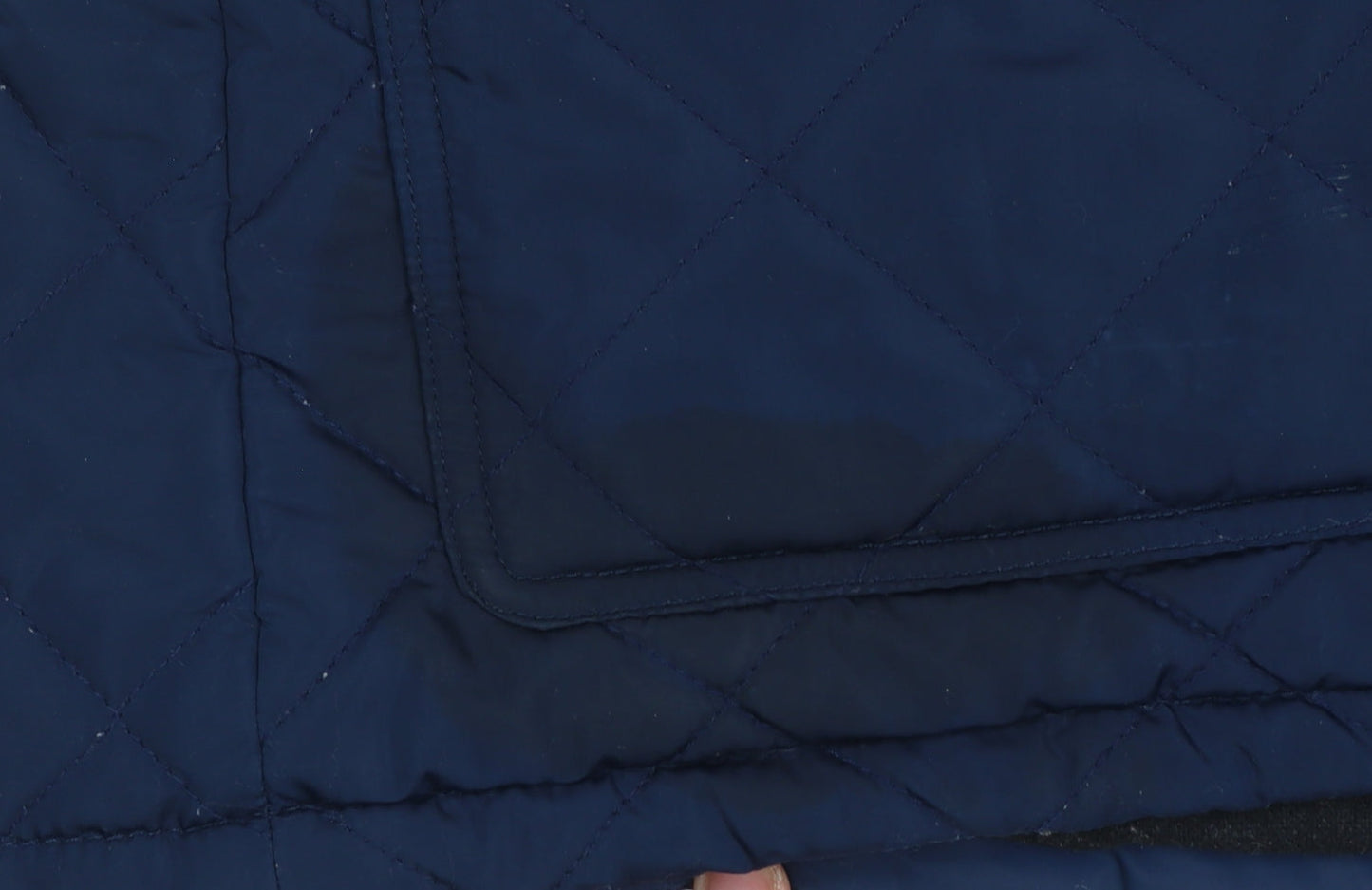 Mens UK Size M Crew Clothing Co. Blue Quilted Coat
