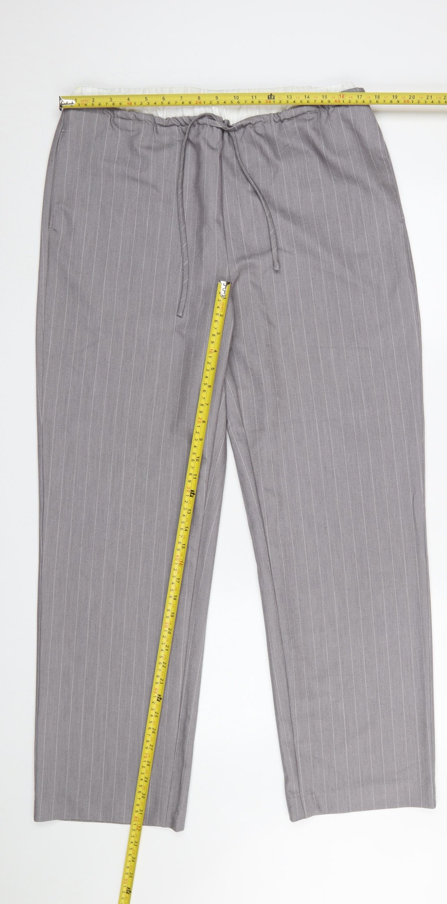 Womens UK Size L Only Regular Fit Casual Business Grey Trousers