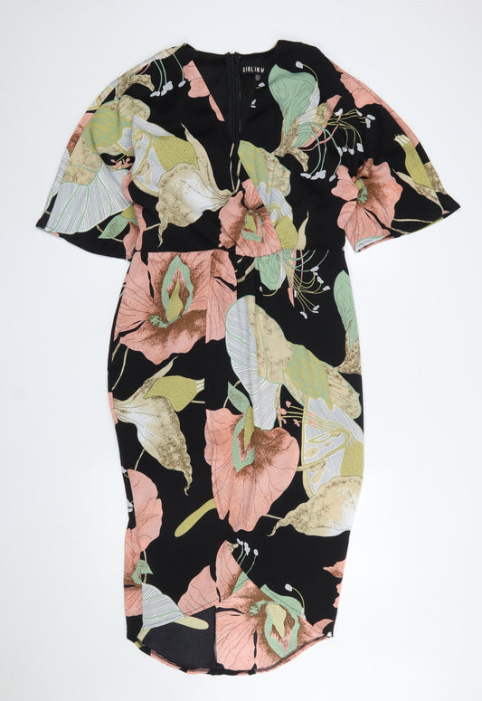 Womens UK Size 12 Girl In Mind Bodycon Dress