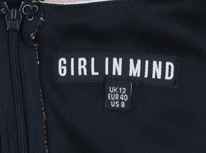 Womens UK Size 12 Girl In Mind Bodycon Dress