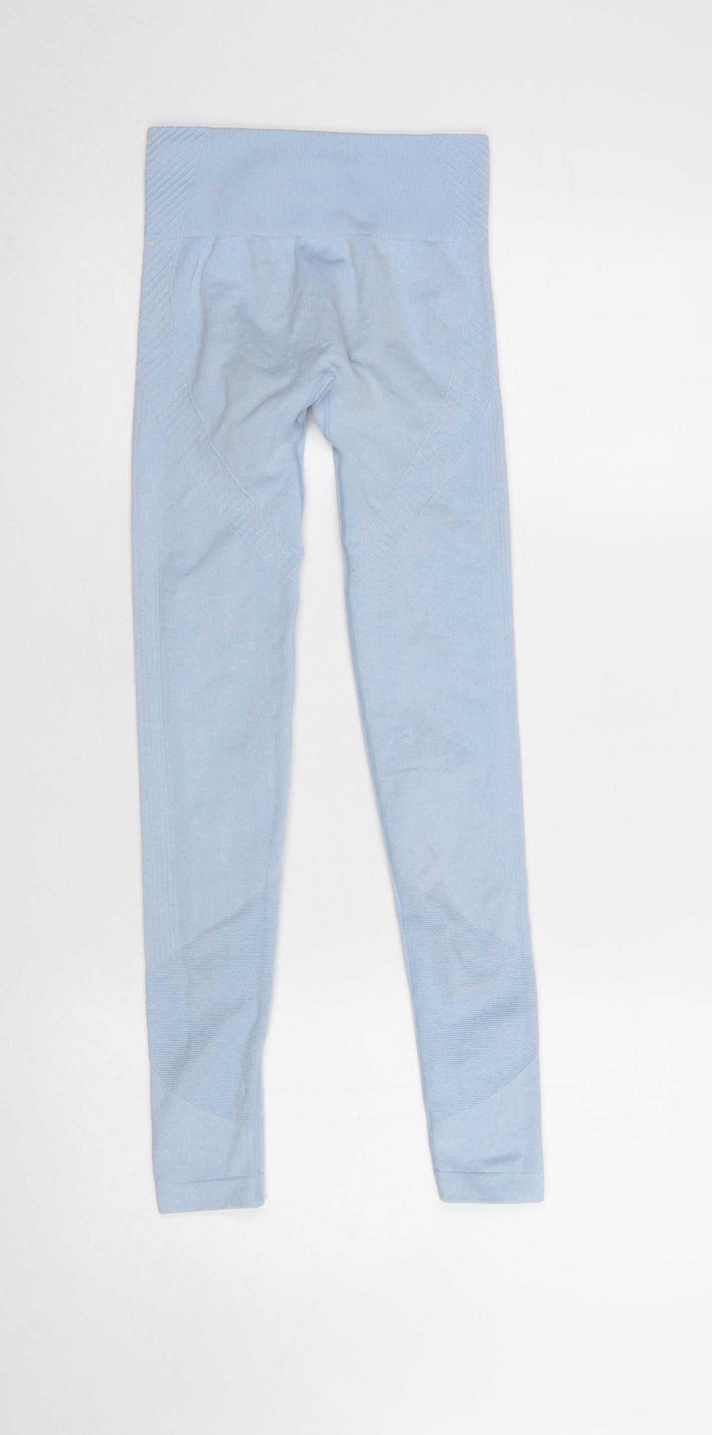 Womens UK Size 6 USA Pro Slim Fit Leggings Blue Leggings