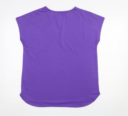 Womens UK Size S Dunnes Stores Purple Gym & Training Yoga Running & Jogging T-Sh