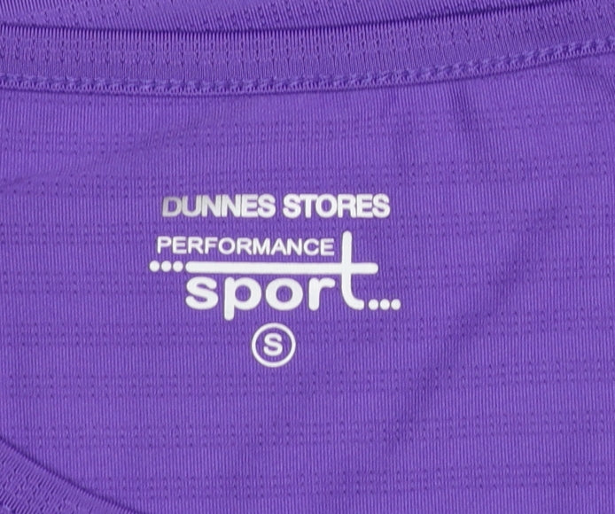 Womens UK Size S Dunnes Stores Purple Gym & Training Yoga Running & Jogging T-Sh