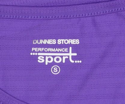 Womens UK Size S Dunnes Stores Purple Gym & Training Yoga Running & Jogging T-Sh