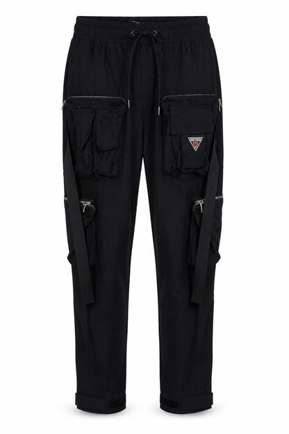 Womens UK Size S Life Code Progressive Regular Fit Cargo Black Trousers