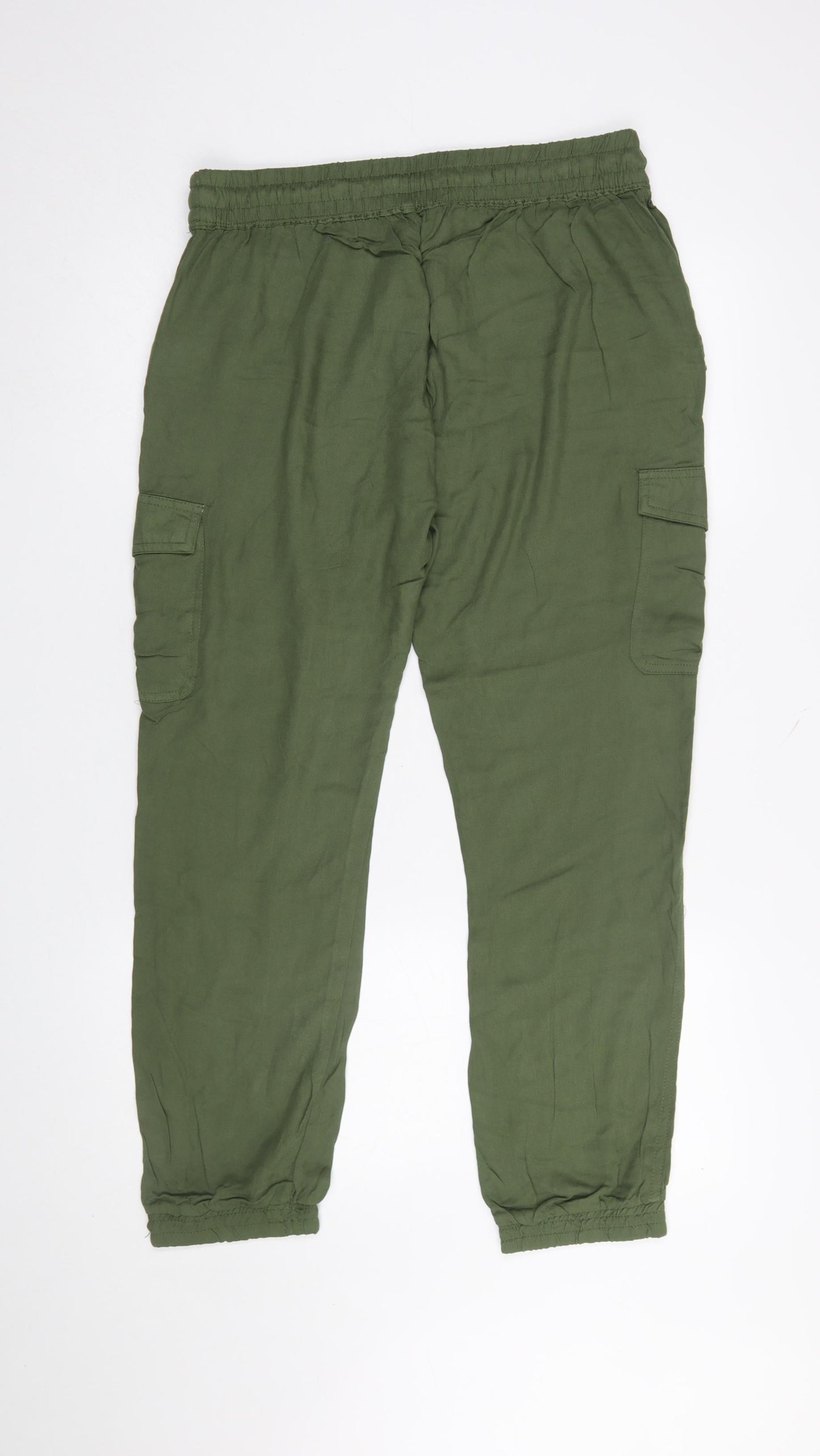 Womens UK Size XL Hailys Relaxed Fit Cargo Green Trousers