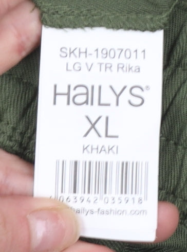 Womens UK Size XL Hailys Relaxed Fit Cargo Green Trousers