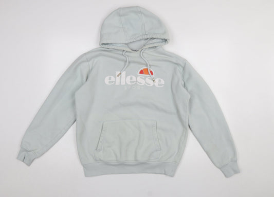 Womens UK Size 12 ellesse Blue Pullover Hoodie