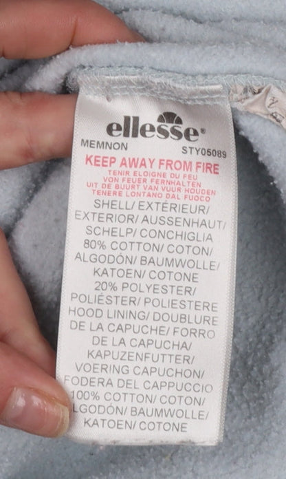 Womens UK Size 12 ellesse Blue Pullover Hoodie