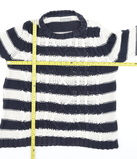 Womens UK Size M Marks and Spencer Blue Pullover Jumper