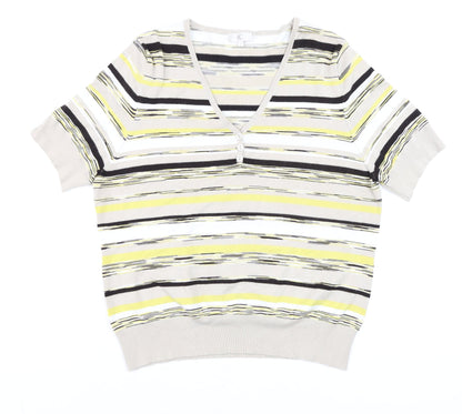 Womens UK Size XL CC Multicoloured Basic Blouse