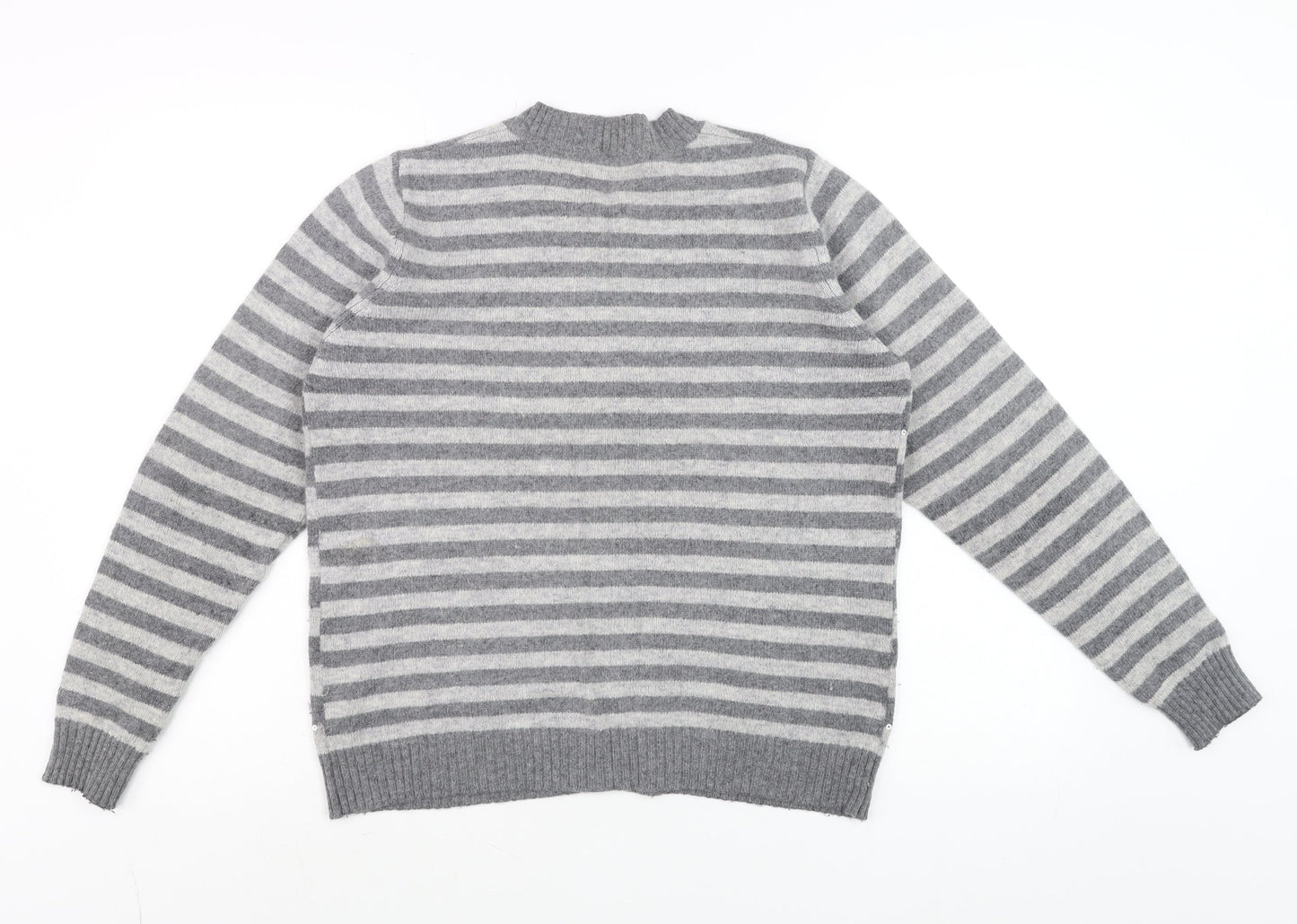 Womens UK Size 14 EWM Grey Cardigan Jumper