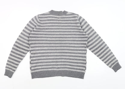 Womens UK Size 14 EWM Grey Cardigan Jumper