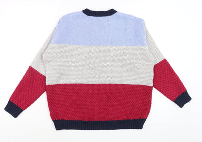 Mens UK Size M Marks and Spencer Multicoloured Pullover Jumper