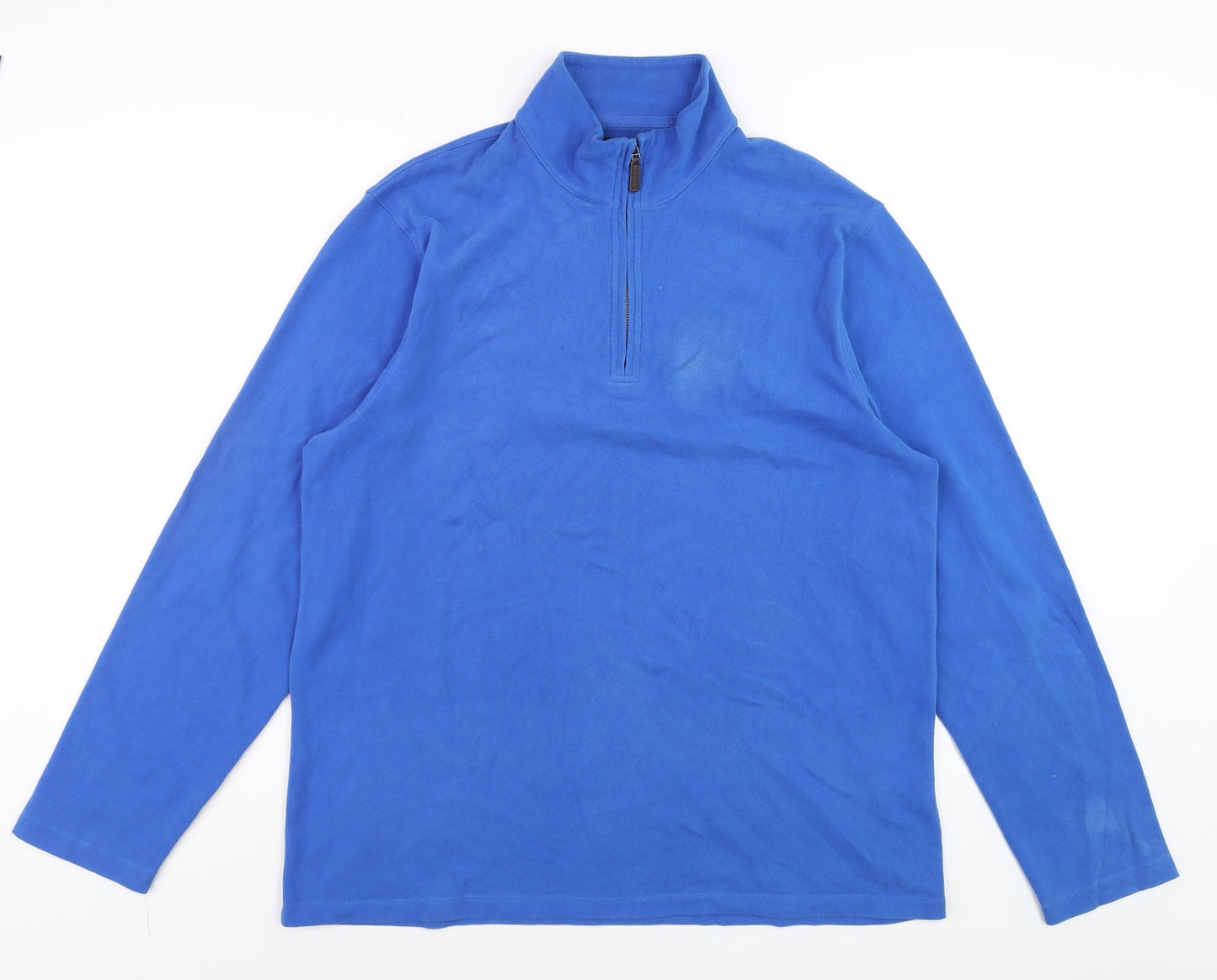 Mens UK Size L J.Crew Mercantile Blue 1/4 Zip Jumper