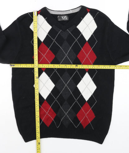 Mens UK Size L XG Black Pullover Jumper