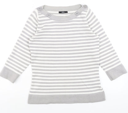 Womens UK Size 8 Marks and Spencer Grey Pullover Jumper