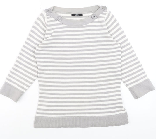 Womens UK Size 8 Marks and Spencer Grey Pullover Jumper