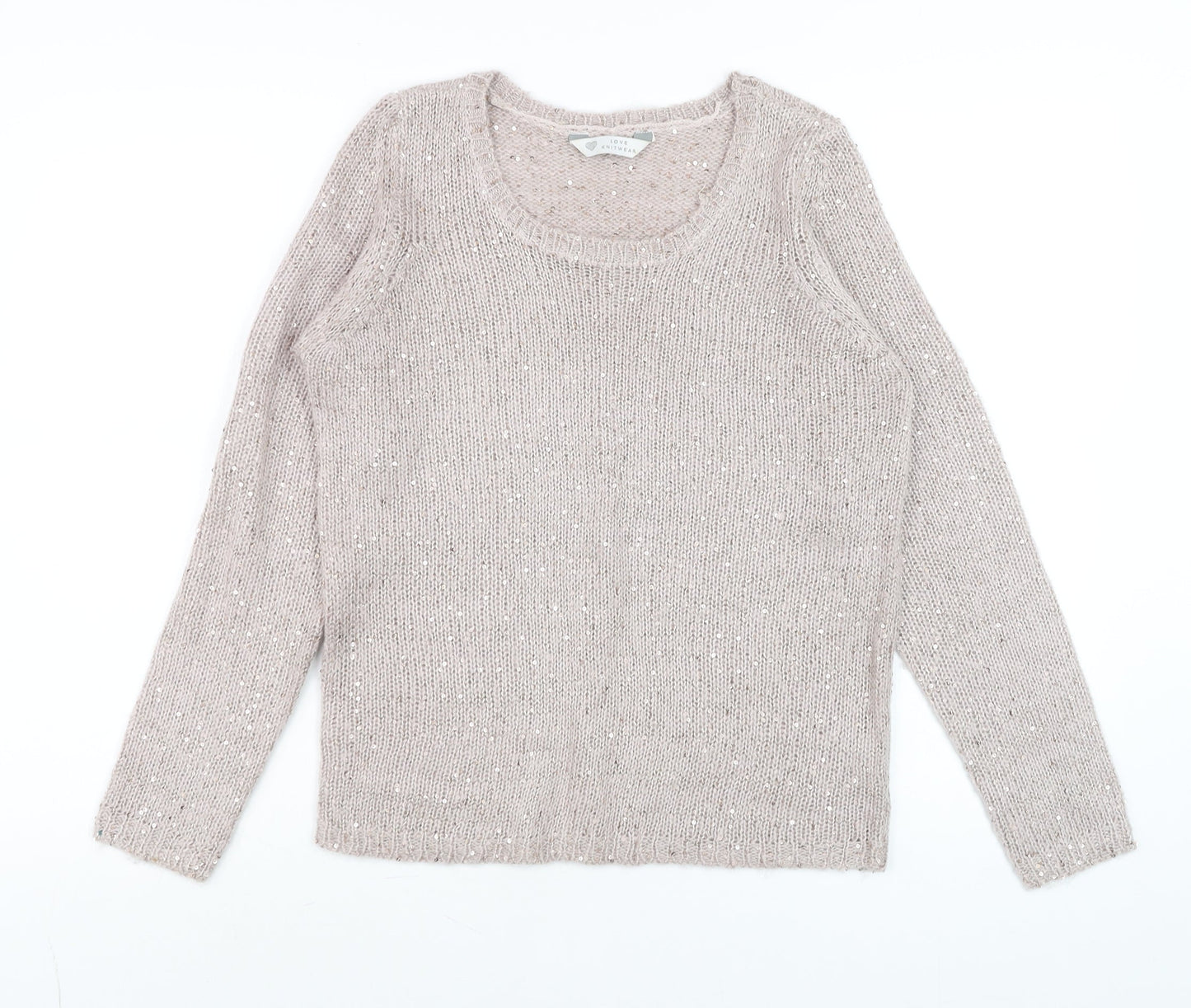 Womens UK Size 8 BHS Pink Pullover Jumper