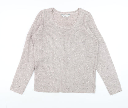 Womens UK Size 8 BHS Pink Pullover Jumper