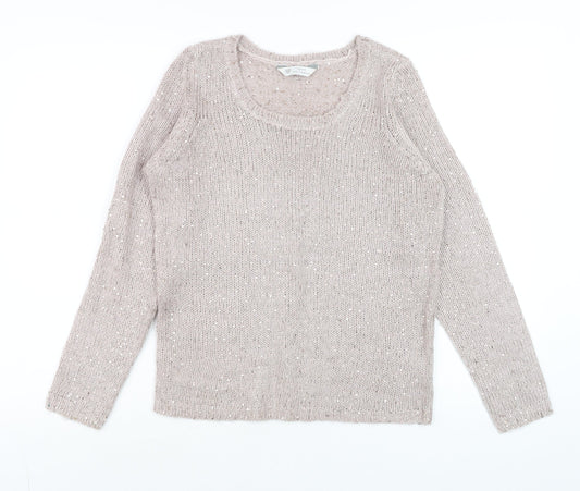 Womens UK Size 8 BHS Pink Pullover Jumper