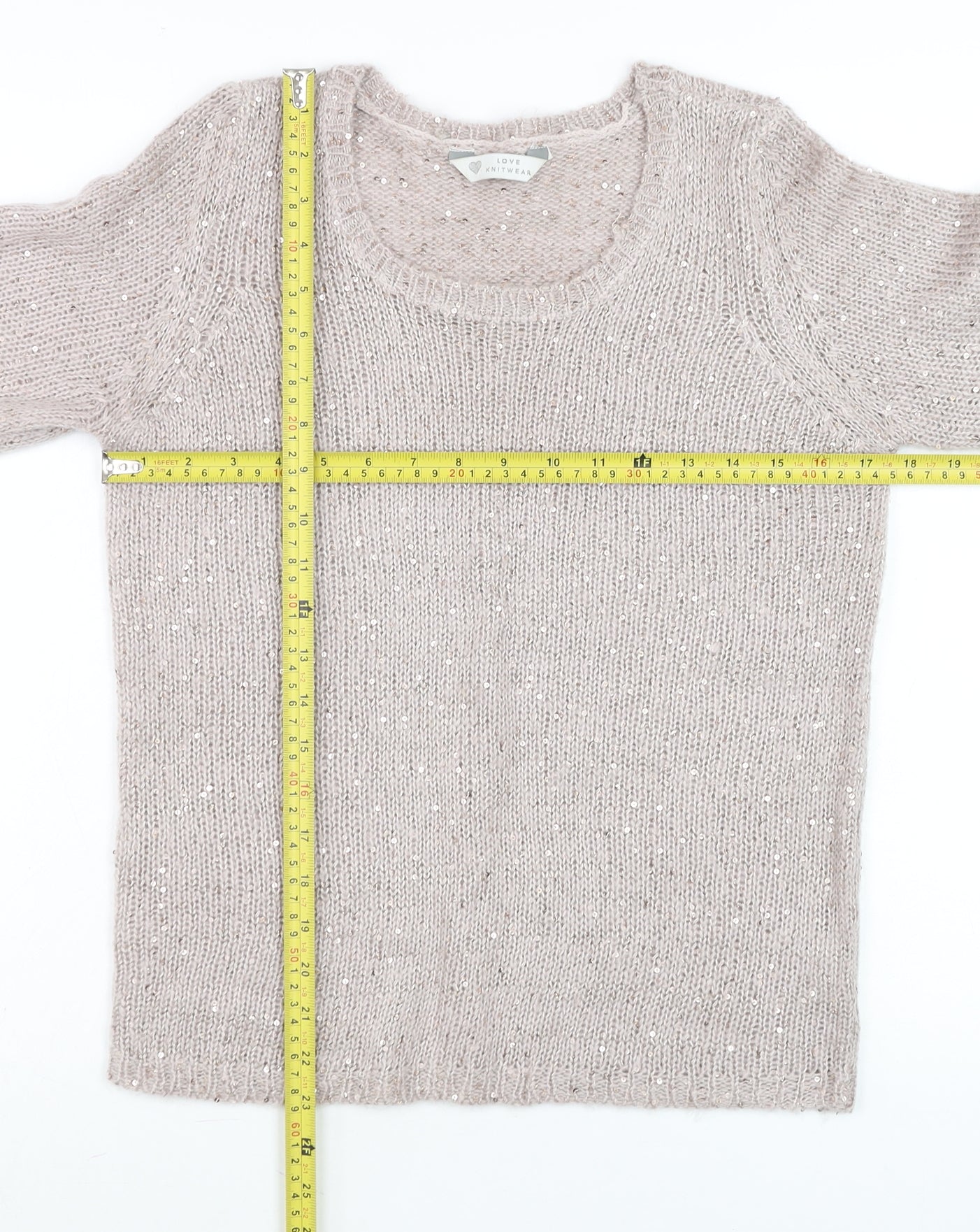 Womens UK Size 8 BHS Pink Pullover Jumper