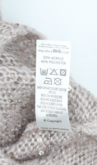 Womens UK Size 8 BHS Pink Pullover Jumper