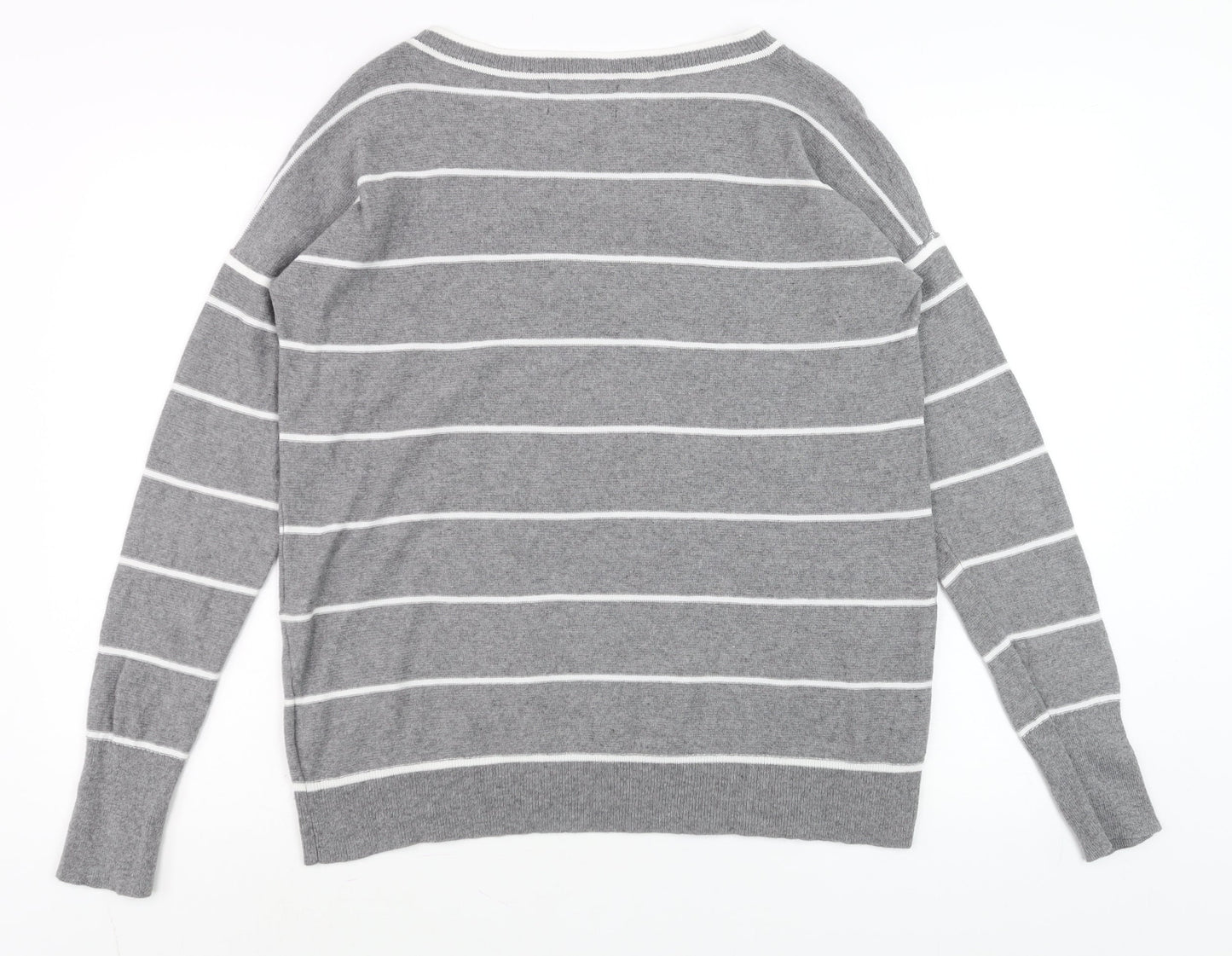 Mens UK Size L Banana Republic Grey Pullover Jumper