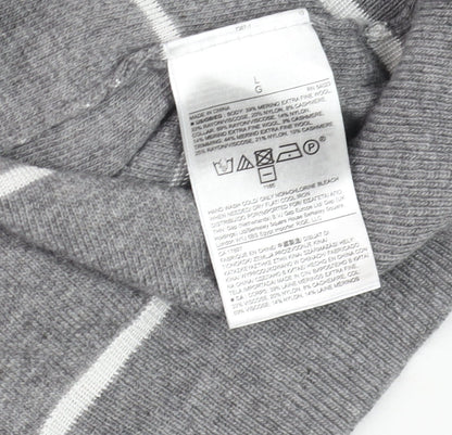 Mens UK Size L Banana Republic Grey Pullover Jumper