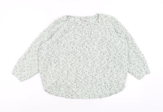 Womens UK Size 10 Marks and Spencer Green Pullover Jumper