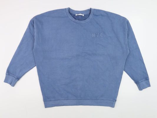 Mens UK Size S Marks and Spencer Blue Pullover Jumper