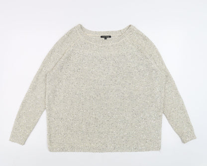 Womens UK Size 8 River Island Beige Pullover Jumper