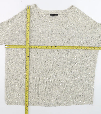Womens UK Size 8 River Island Beige Pullover Jumper