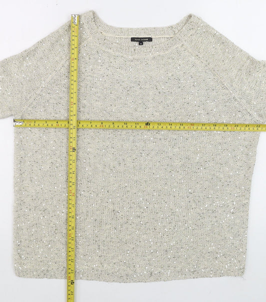 Womens UK Size 8 River Island Beige Pullover Jumper