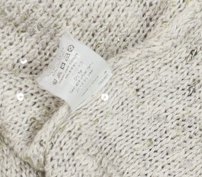 Womens UK Size 8 River Island Beige Pullover Jumper