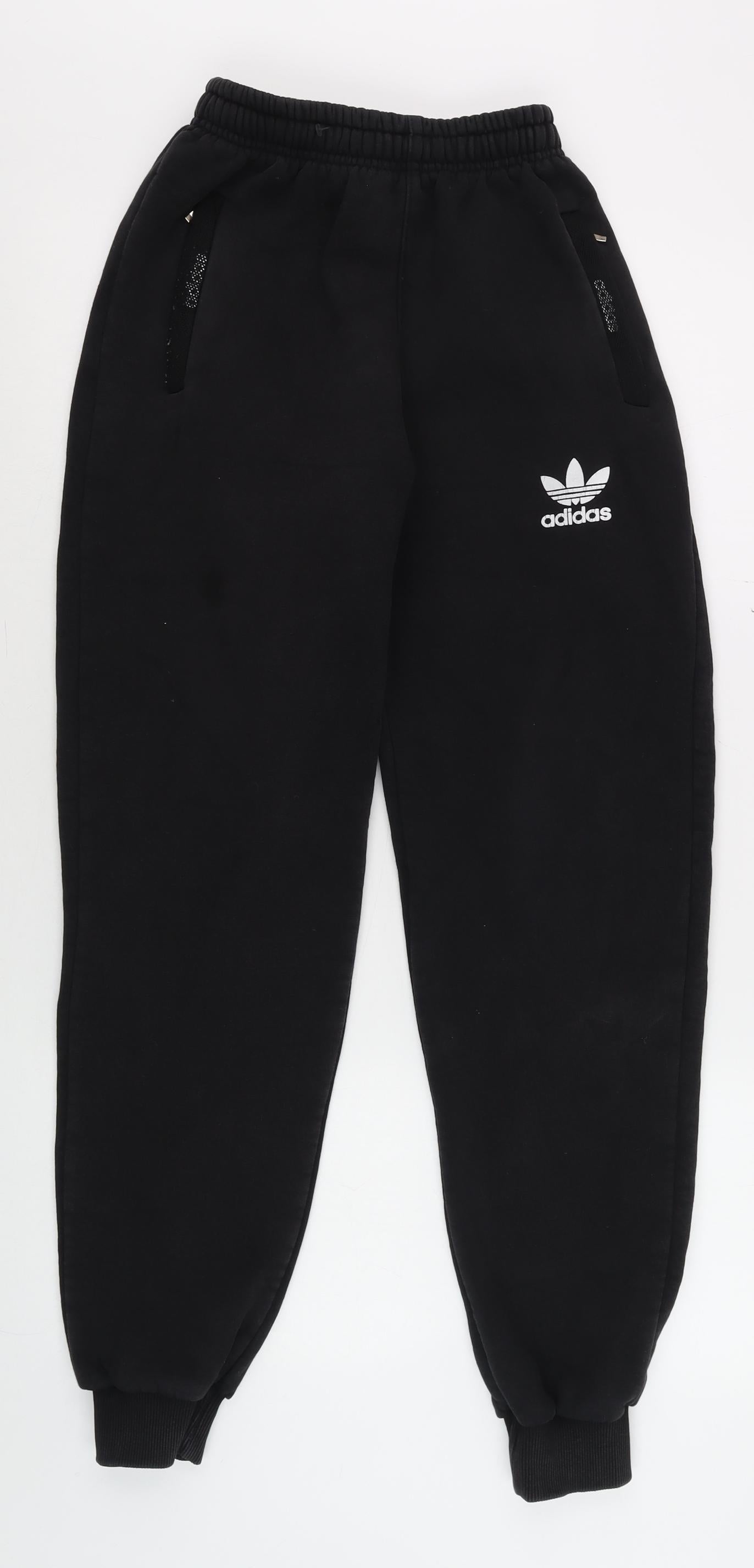 Mens UK Size M adidas Regular Fit Jogger Black Trousers