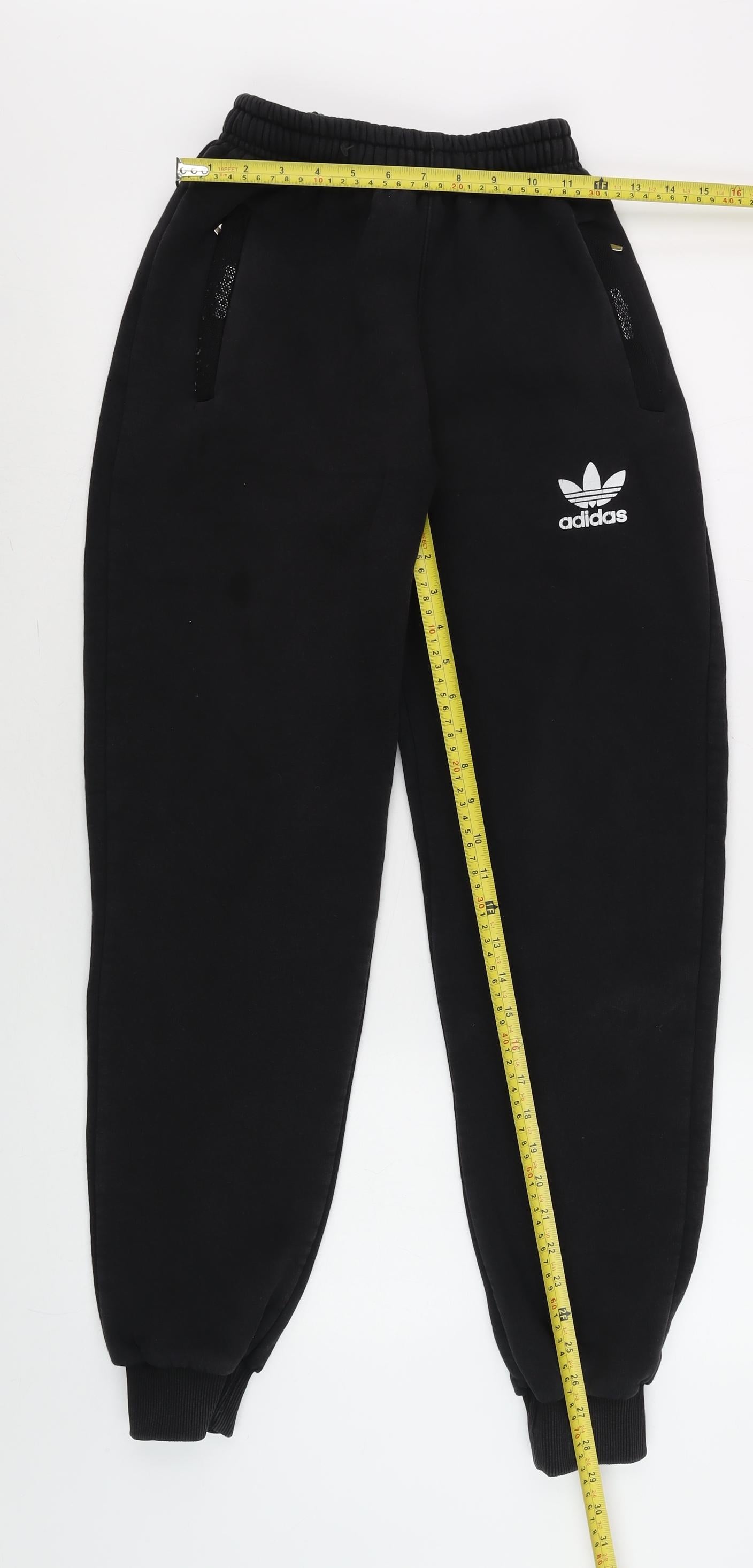 Mens UK Size M adidas Regular Fit Jogger Black Trousers