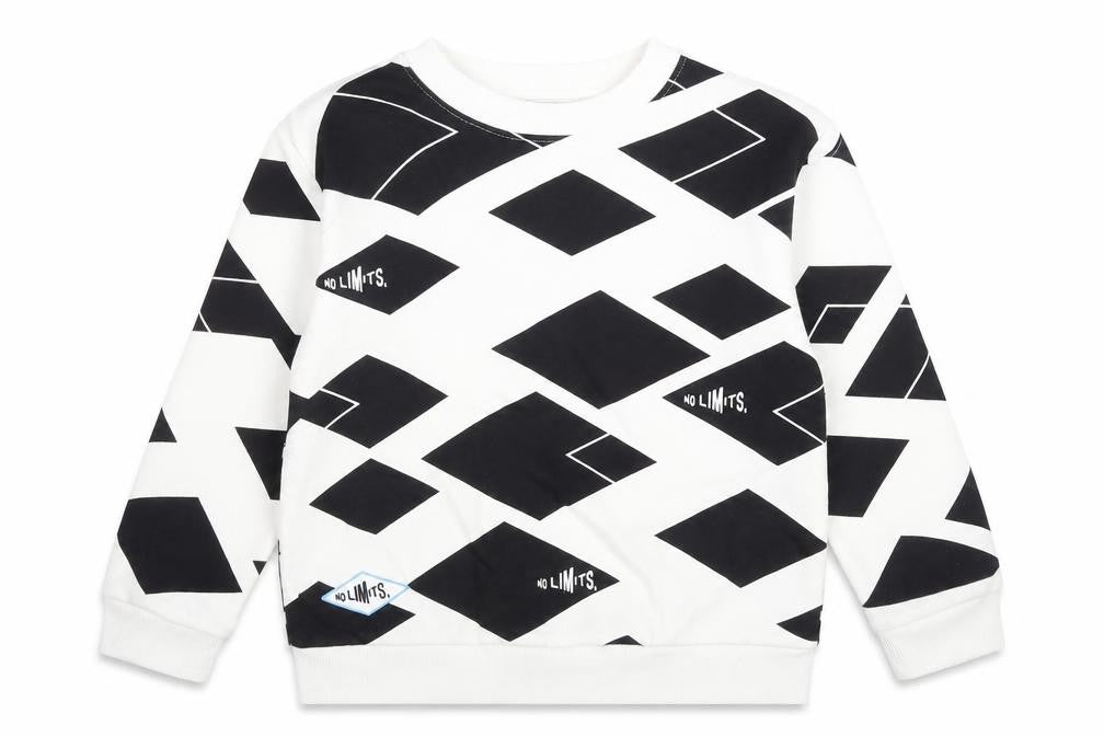 Marks and Spencer Boys Black Geometric No Limits Sweatshirt 4-5 Years