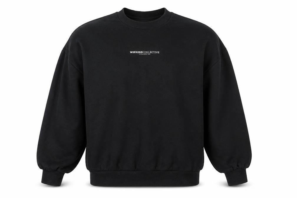Unisex Adults UK Size L ASOS DESIGN Black Pullover Sweatshirt