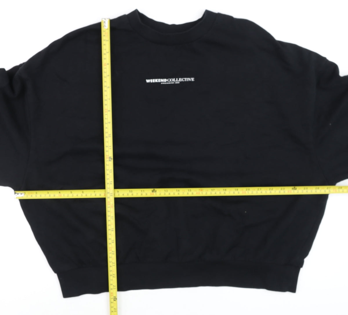 Unisex Adults UK Size L ASOS DESIGN Black Pullover Sweatshirt