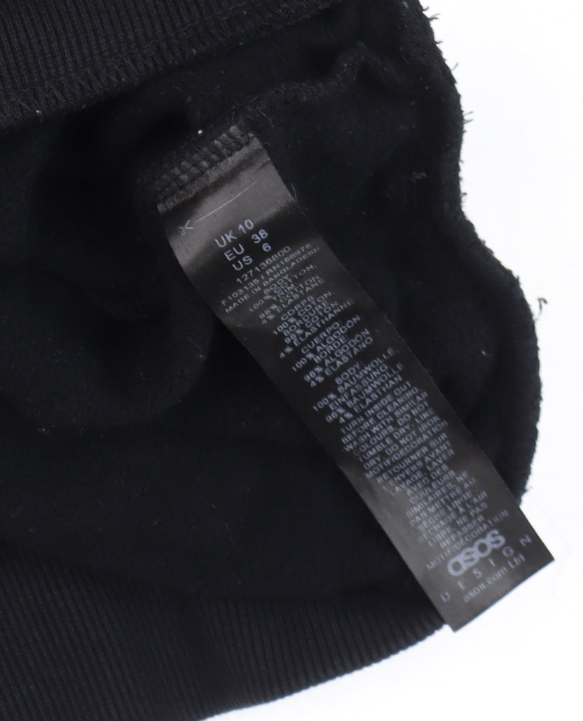 Unisex Adults UK Size L ASOS DESIGN Black Pullover Sweatshirt