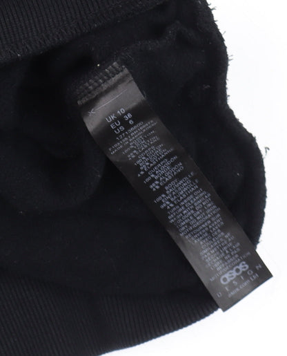Unisex Adults UK Size L ASOS DESIGN Black Pullover Sweatshirt