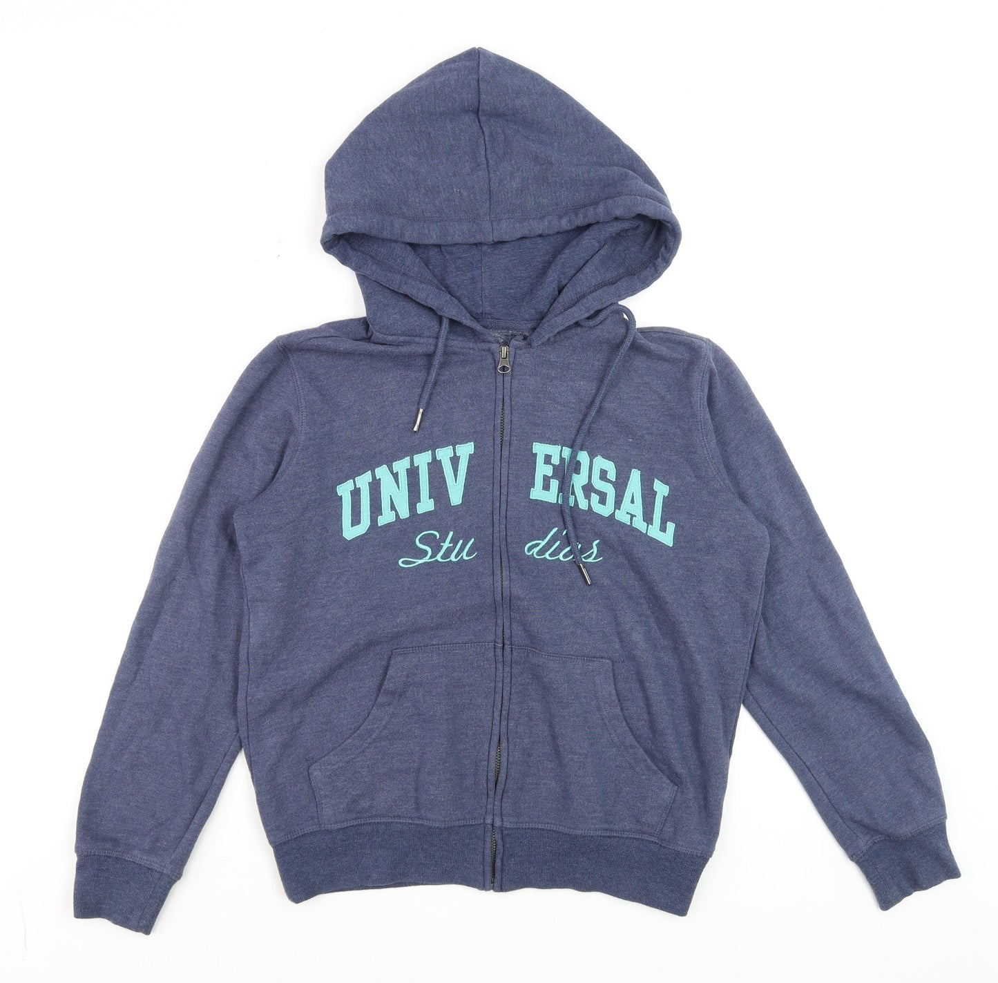 Womens UK Size S Universal Studios Blue Full Zip Hoodie