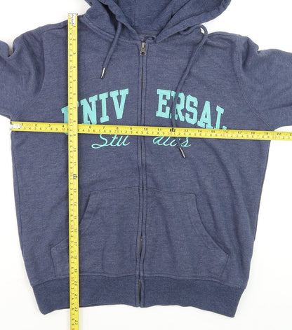 Womens UK Size S Universal Studios Blue Full Zip Hoodie