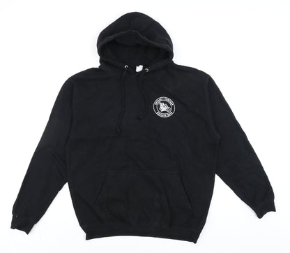 Mens UK Size L Just Hoods Black Pullover Hoodie